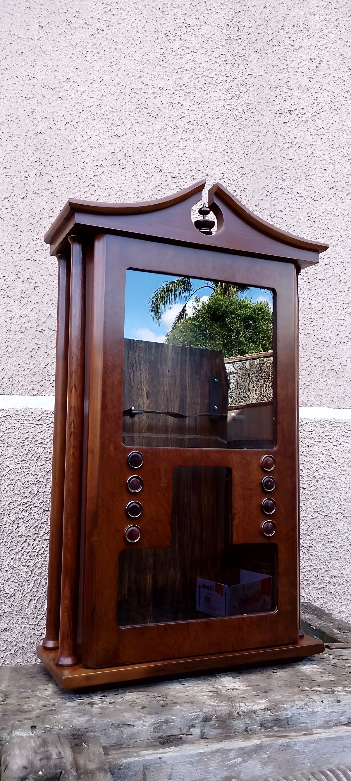Relógio de Parede em Madeira — depois
